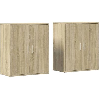 vidaXL Sonoma Eiken Dressoir - 2 stuks vidaXL Sonoma Eiken Dressoir - 2 stuks