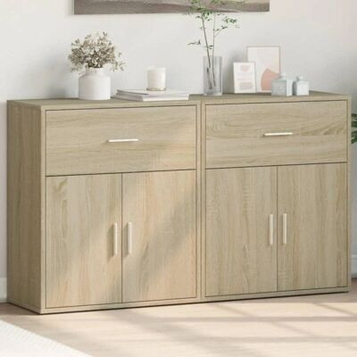 vidaXL Sonoma Eiken 2-delige Dressoir - Kast vidaXL Sonoma Eiken 2-delige Dressoir - Kast