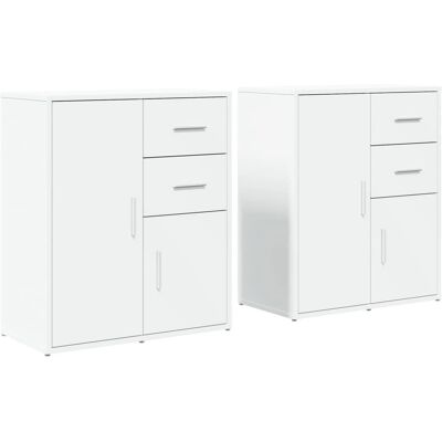 vidaXL 3276560 weißer Holzsideboard - Wohnzimmermöbel vidaXL 3276560 weißer Holzsideboard - Wohnzimmermöbel