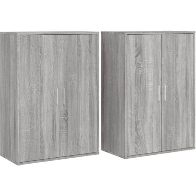 vidaXL 2-delt sideboard i Grå Sonoma - Opbevaringsskabe vidaXL 2-delt sideboard i Grå Sonoma - Opbevaringsskabe