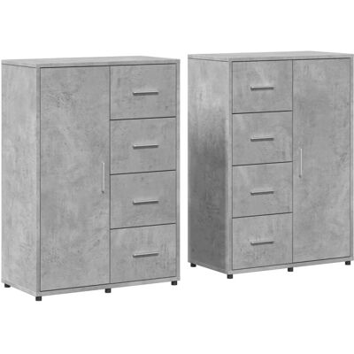 vidaXL 3276591 Modernes Grau Sperrholz Sideboard - Stauraumschrank vidaXL 3276591 Modernes Grau Sperrholz Sideboard - Stauraumschrank