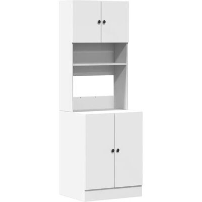 Meuble de cuisine blanc vidaXL 60x50x180 cm Bois stratifié - Rangements de cuisine - Publicité Meuble de cuisine blanc vidaXL 60x50x180 cm Bois stratifié - Rangements de cuisine - Publicité