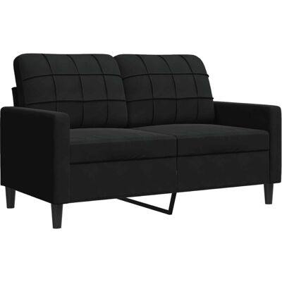 Sofá de 2 plazas terciopelo negro - VidaXL Sofá de 2 plazas terciopelo negro - VidaXL