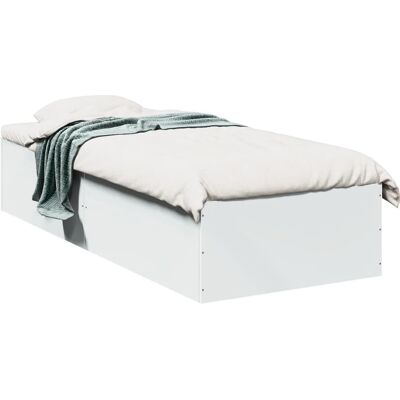 vidaXL Bettgestell Weiß 75x190 cm - Bettart vidaXL Bettgestell Weiß 75x190 cm - Bettart