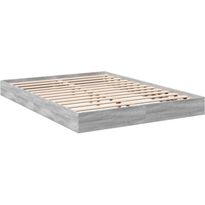vidaXL Grijze Sonoma 140x200 cm Bedframe - Modern Design vidaXL Grijze Sonoma 140x200 cm Bedframe - Modern Design