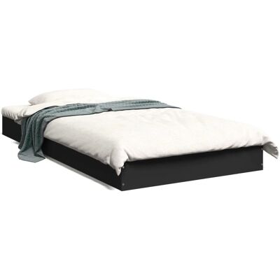 vidaXL Musta sängynrunko 100x200 cm - Sängtyp vidaXL Musta sängynrunko 100x200 cm - Sängtyp