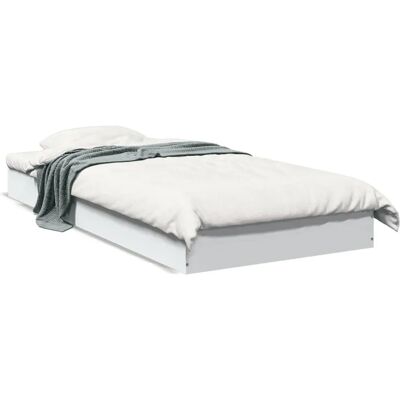 vidaXL Bed Frame 75x190 cm White - Bed Type vidaXL Bed Frame 75x190 cm White - Bed Type