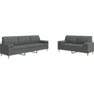 VidaXL 3278320 Ensemble Mobilier Salon - Canapé, Gris - Publicité VidaXL 3278320 Ensemble Mobilier Salon - Canapé, Gris - Publicité
