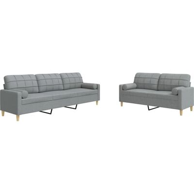Ensemble de meubles pour salon VidaXL 3278327 - Gris - Publicité Ensemble de meubles pour salon VidaXL 3278327 - Gris - Publicité