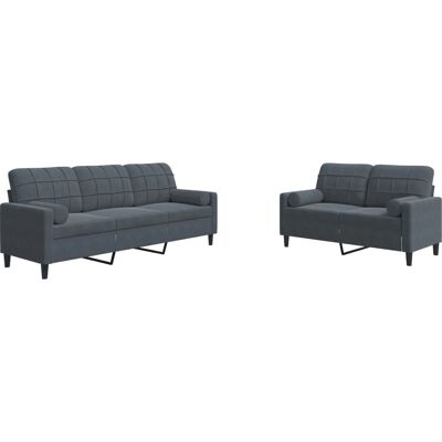 VidaXL 3278392 Ensemble de Mobilier Salon - Gris - Publicité VidaXL 3278392 Ensemble de Mobilier Salon - Gris - Publicité