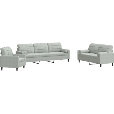 Conjunto de Muebles para Salón VidaXL - Gris Conjunto de Muebles para Salón VidaXL - Gris