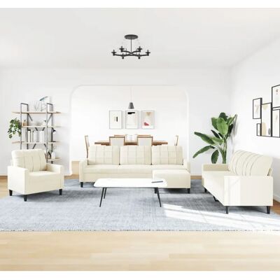 VIDAXL Samtsofa-Set 4-teilig - Modernes Wohnzimmereinrichtung VIDAXL Samtsofa-Set 4-teilig - Modernes Wohnzimmereinrichtung