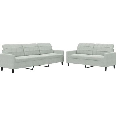 VidaXL 3278481 Graues Wohnzimmermöbel-Set VidaXL 3278481 Graues Wohnzimmermöbel-Set