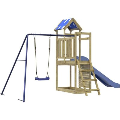 vidaXL Impregnated pine outdoor playset - Kids garden playhouse vidaXL Impregnated pine outdoor playset - Kids garden playhouse