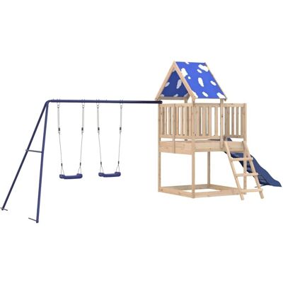 vidaXL Klettergerüst aus Kiefernholz für Garten - Spielhaus für Kinder vidaXL Klettergerüst aus Kiefernholz für Garten - Spielhaus für Kinder