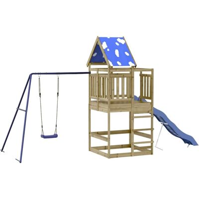 vidaXL kyllästettyä mäntylautaa ulkoleikkisetti - Lasten leikkipuisto - 482x206x264cm vidaXL kyllästettyä mäntylautaa ulkoleikkisetti - Lasten leikkipuisto - 482x206x264cm