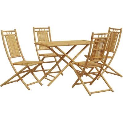 vidaXL 3278528 Gartenmöbel-Set - 5-tlg. Garten-Essgruppe Bambus vidaXL 3278528 Gartenmöbel-Set - 5-tlg. Garten-Essgruppe Bambus