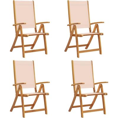 vidaXL Klappbare Gartensessel 4 Stk - Gartenstühle vidaXL Klappbare Gartensessel 4 Stk - Gartenstühle