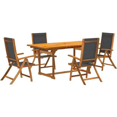 vidaXL 3279268 Gartenmöbel-Set - 5-tlg. Essgruppe mit Tisch & Stühlen vidaXL 3279268 Gartenmöbel-Set - 5-tlg. Essgruppe mit Tisch & Stühlen