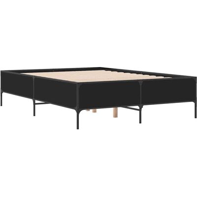 vidaXL Bettgestell Schwarz 160x200 cm - Bettgestell vidaXL Bettgestell Schwarz 160x200 cm - Bettgestell
