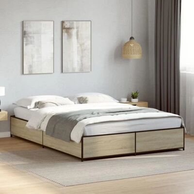 vidaXL Sonoma Tammi sängirunko 150x200 cm - Moderni & Kestävä vidaXL Sonoma Tammi sängirunko 150x200 cm - Moderni & Kestävä