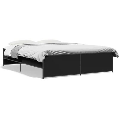 vidaXL 3279867 Sänkykehys Musta 200x200 cm - Sängtyyppi vidaXL 3279867 Sänkykehys Musta 200x200 cm - Sängtyyppi