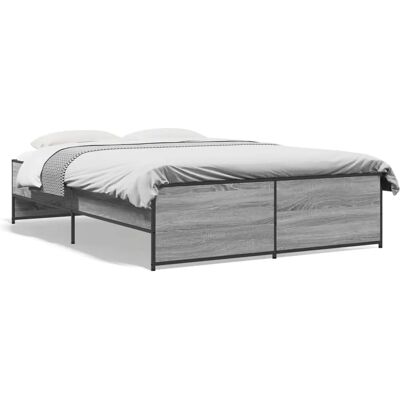vidaXL Bettgestell Grau Sonoma - Lattenrost für 180x200 cm Matratze vidaXL Bettgestell Grau Sonoma - Lattenrost für 180x200 cm Matratze