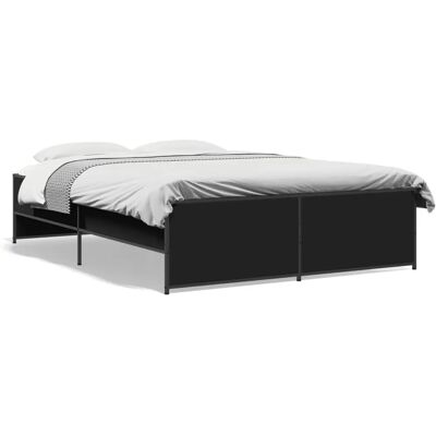 vidaXL Bed Frame Zwart 120x200 cm - Bedtype vidaXL Bed Frame Zwart 120x200 cm - Bedtype