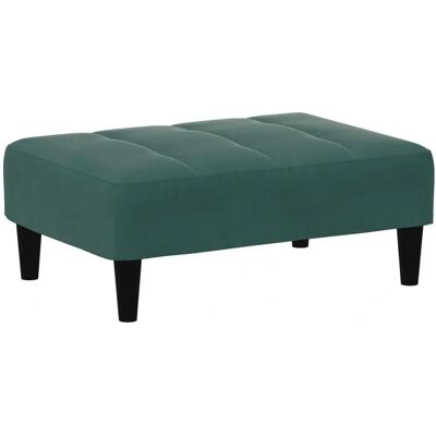 Pouf en Velours Vert Foncé vidaXL - Repose-pieds - Publicité Pouf en Velours Vert Foncé vidaXL - Repose-pieds - Publicité