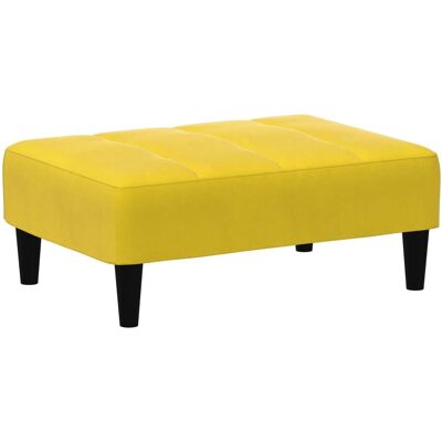 VidaXL 4007370 Puf de terciopelo amarillo - Pouffe/Ottoman VidaXL 4007370 Puf de terciopelo amarillo - Pouffe/Ottoman