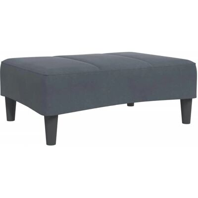 Vidaxl Pouf en velours gris foncé - Siège supplémentaire - Publicité Vidaxl Pouf en velours gris foncé - Siège supplémentaire - Publicité
