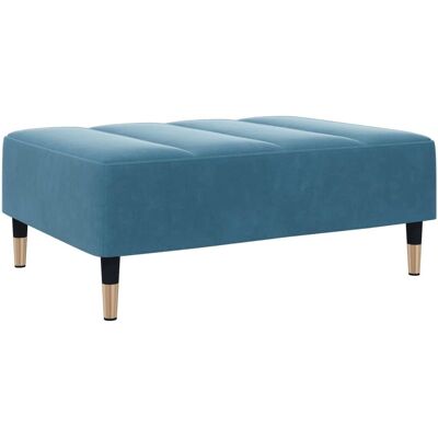 vidaXL Blaues Samtfüßchen - Hocker vidaXL Blaues Samtfüßchen - Hocker