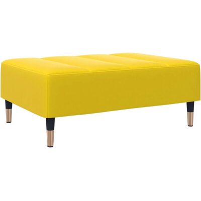 VidaXL 595730 Pouf en velours jaune - Pouffe/Ottoman - Publicité VidaXL 595730 Pouf en velours jaune - Pouffe/Ottoman - Publicité