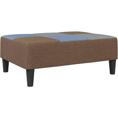 vidaXL Ottomane en tissu patchwork Multicolore - Repose-pieds - Publicité vidaXL Ottomane en tissu patchwork Multicolore - Repose-pieds - Publicité