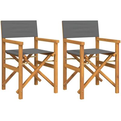 VidaXL Teak Outdoor Stühle 2 Stück - Gartenmöbel VidaXL Teak Outdoor Stühle 2 Stück - Gartenmöbel
