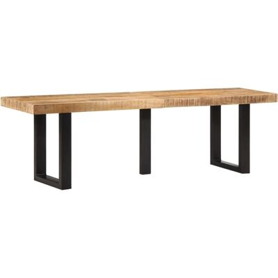 vidaXL 4006413 Indoor Bank - Mangoholz, Stahl, 160cm vidaXL 4006413 Indoor Bank - Mangoholz, Stahl, 160cm
