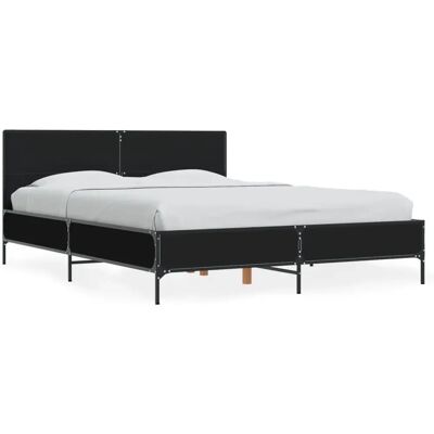 vidaXL Bettgestell Schwarz 140x190 cm - Bettgestell vidaXL Bettgestell Schwarz 140x190 cm - Bettgestell