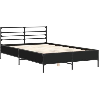 VidaXL Bettgestell - Schwarz 120x200 cm - Robuste Unterstützung VidaXL Bettgestell - Schwarz 120x200 cm - Robuste Unterstützung