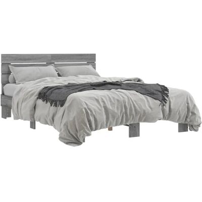 vidaXL Sänkykehys Grey Sonoma - bed frame vidaXL Sänkykehys Grey Sonoma - bed frame