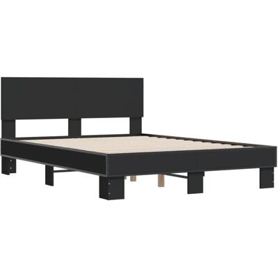 vidaXL Bed Frame 120x200 cm Zwart - Bed Frame vidaXL Bed Frame 120x200 cm Zwart - Bed Frame