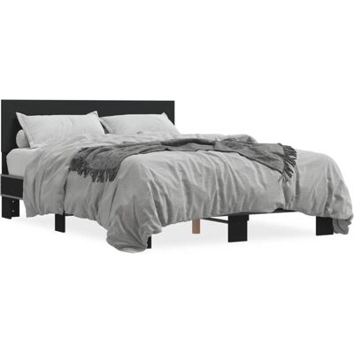 vidaXL Sänkykehys - 140x190 cm - Musta - Kestävä sängynrunko vidaXL Sänkykehys - 140x190 cm - Musta - Kestävä sängynrunko