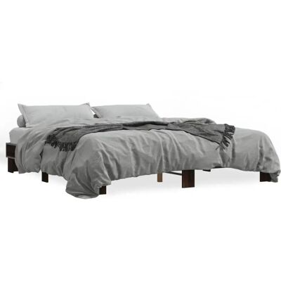vidaXL Sänkykehys Tumman tammi 200x200 cm - Sänkykehys vidaXL Sänkykehys Tumman tammi 200x200 cm - Sänkykehys