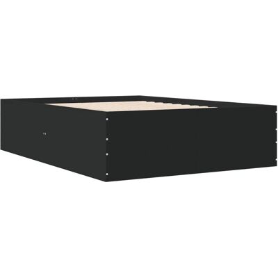 vidaXL Sänkykehys Musta 140x190 cm - Sänkykehys vidaXL Sänkykehys Musta 140x190 cm - Sänkykehys