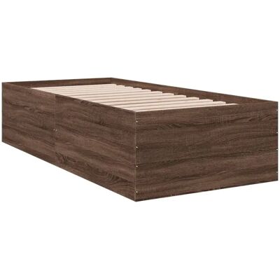 vidaXL Sonoma Eiche Bettgestell - 90x190 cm - Modern & Robust vidaXL Sonoma Eiche Bettgestell - 90x190 cm - Modern & Robust