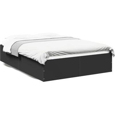 vidaXL Bed Frame 75x190 cm - Modern Zwart Support vidaXL Bed Frame 75x190 cm - Modern Zwart Support