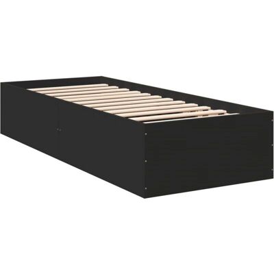 vidaXL Bettgestell 75x190cm Schwarz - Bettart vidaXL Bettgestell 75x190cm Schwarz - Bettart
