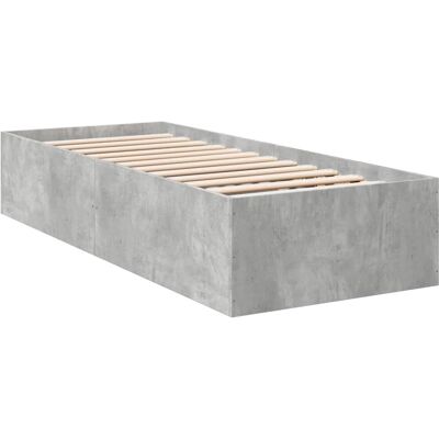 vidaXL Bed Frame Betongrijs 75x190 - Bed Frame vidaXL Bed Frame Betongrijs 75x190 - Bed Frame