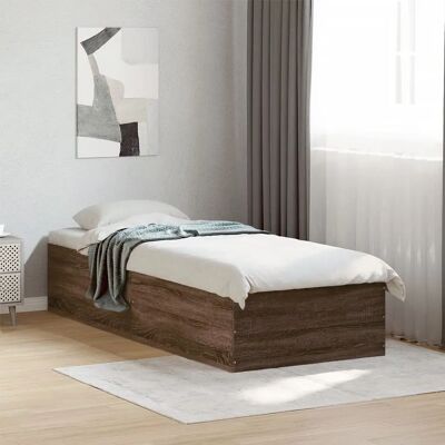 vidaXL Bettgestell Sonoma Eiche 75x190 cm - Bettart vidaXL Bettgestell Sonoma Eiche 75x190 cm - Bettart