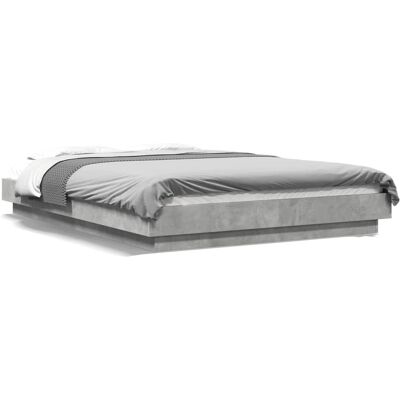 vidaXL Bettgestell mit LED-Lichtern - Doppel 135x190 cm - Bettgestell vidaXL Bettgestell mit LED-Lichtern - Doppel 135x190 cm - Bettgestell