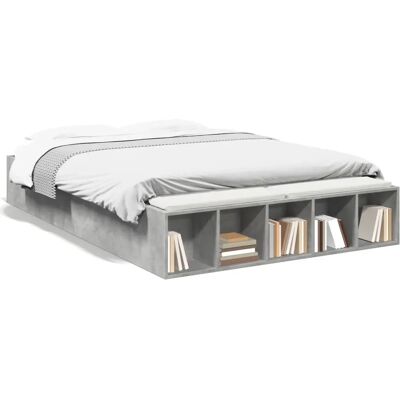 vidaXL Bettgestell Grau 160x200cm - Bettgestell vidaXL Bettgestell Grau 160x200cm - Bettgestell